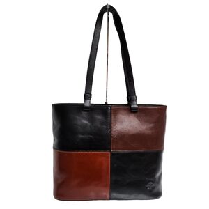 PATRICIA NASH LEATHER COLORBLOCK BRADEN TOTE